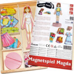 Puidust magnetite mäng “Riieta nukk Magdat”