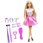 Barbie nukk juuksetarvikutega