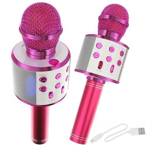 Mikrofon kõlariga (roosa)